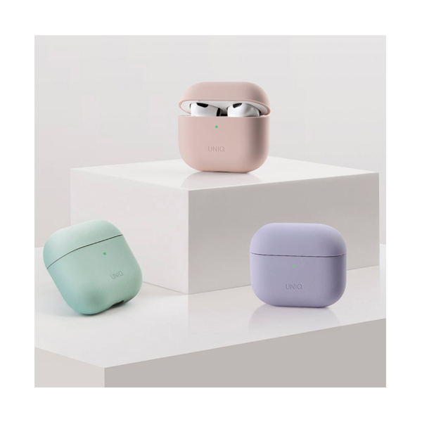 قاب ایرپاد 3 یونیک مدل Lino Uniq Lino Silicon Lavender AirPods 3 Case